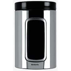 Brabantia Window Canister Bright Steel 1.4Ltr (EA)