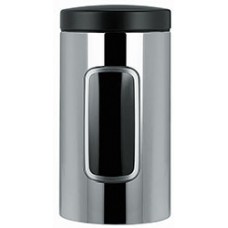 Brabantia Window Canister Bright Steel 1.7Ltr (EA)