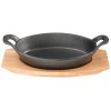 Pyrolux Pyrocast Oval Gratin 217x150mm with Maple Tray EA