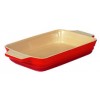 ZZZChasseur Stoneware Med Rect Baker Red 26x17cm EA