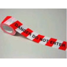 Red White Danger Do Not Enter Barricade Non Adhesive Tape CT 30