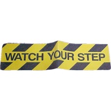Anti Slip Adhesive Mat WATCH YOUR STEP Black Yellow (EA)