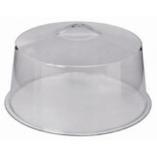 Cake Stand Cover Clear Chrome Handle 300mm (EA)