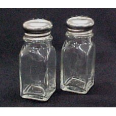 Salt and Pepper Shakers Glass 60ml SS Top (EA)