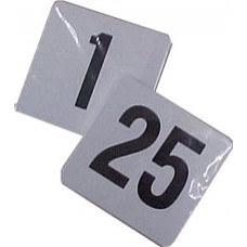 Table Number Set 1 to 25 Black on White for Stand (ST)
