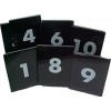 Table Number Set 21 to 30 White on Black (ST)