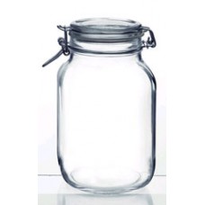 Fido Glass Preservative Jar 2000ml with Glass Lid  (EA)