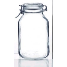 Fido Glass Preservative Jar 3000ml with Glass Lid (EA)