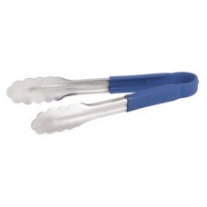 Tong Utility SS 230mm Blue (EA)