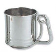 Flour Sifter SS 3 Cup Squeeze Handle (EA)