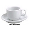 Vitroceram Espresso Cup 90ml White Stackable PK 12