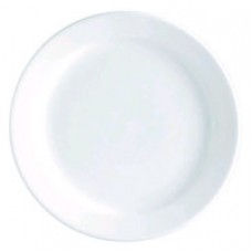 Vitroceram Round Plate 160mm Narrow Rim White (CT 48)